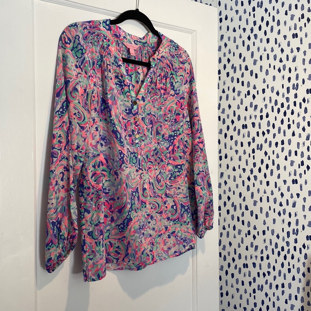 Lilly Pulitzer Elsa Silk Blouse!